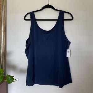 old navy first layer tank navy blue size 2x brand new with tags